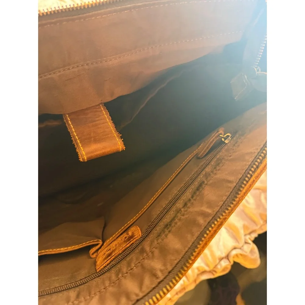 Distressed Brown Leather Messenger Bag Laptop Satchel Briefcase Crossbody Rugged